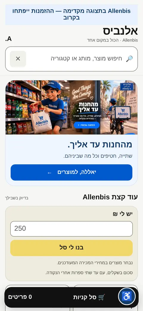 אלנביס לפני: האתר המקורי